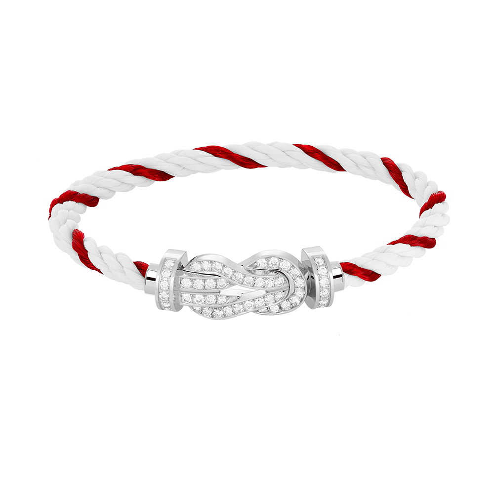 ¡®Aura Jewels¡¯CHANCE LARGE 8 FIGURE BUCKLE FULL DIAMOND BRACELET SILVER