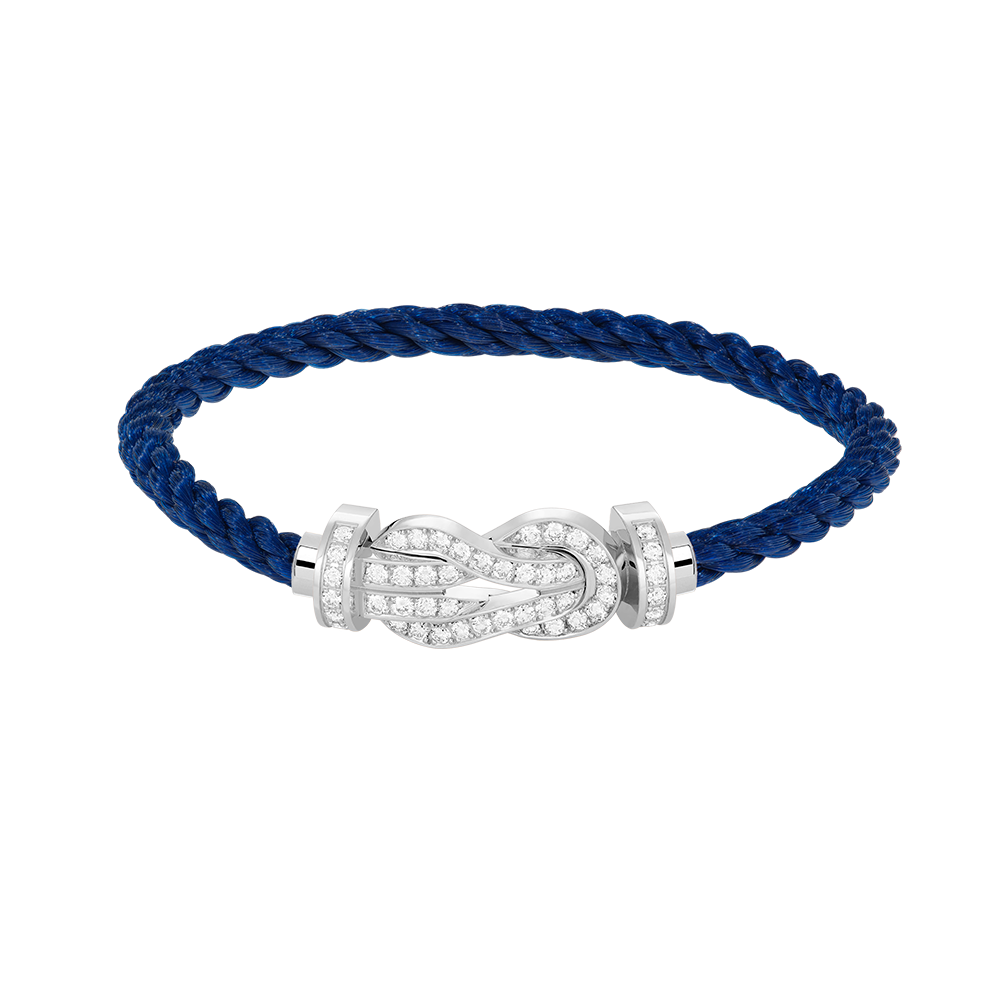 ¡®Aura Jewels¡¯CHANCE LARGE 8 FIGURE BUCKLE FULL DIAMOND BRACELET SILVER