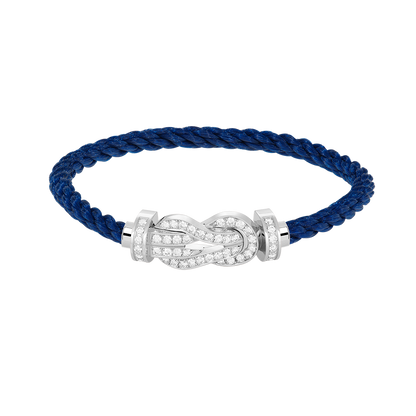 ¡®Aura Jewels¡¯CHANCE LARGE 8 FIGURE BUCKLE FULL DIAMOND BRACELET SILVER