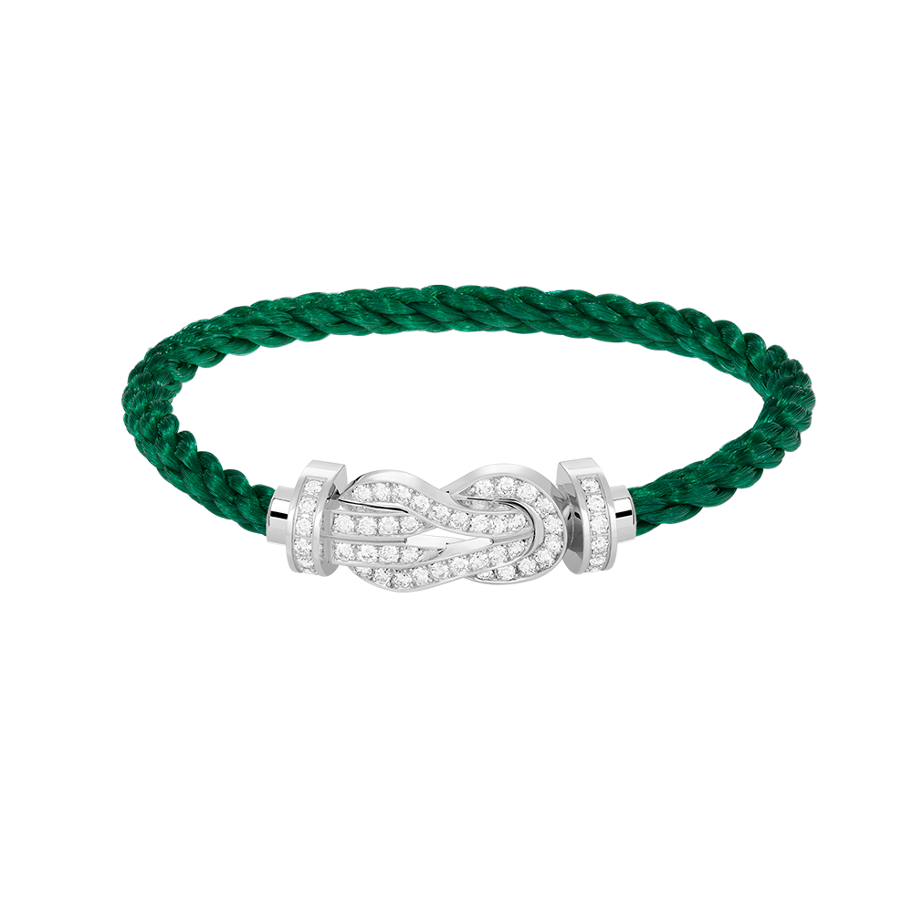 ¡®Aura Jewels¡¯CHANCE LARGE 8 FIGURE BUCKLE FULL DIAMOND BRACELET SILVER