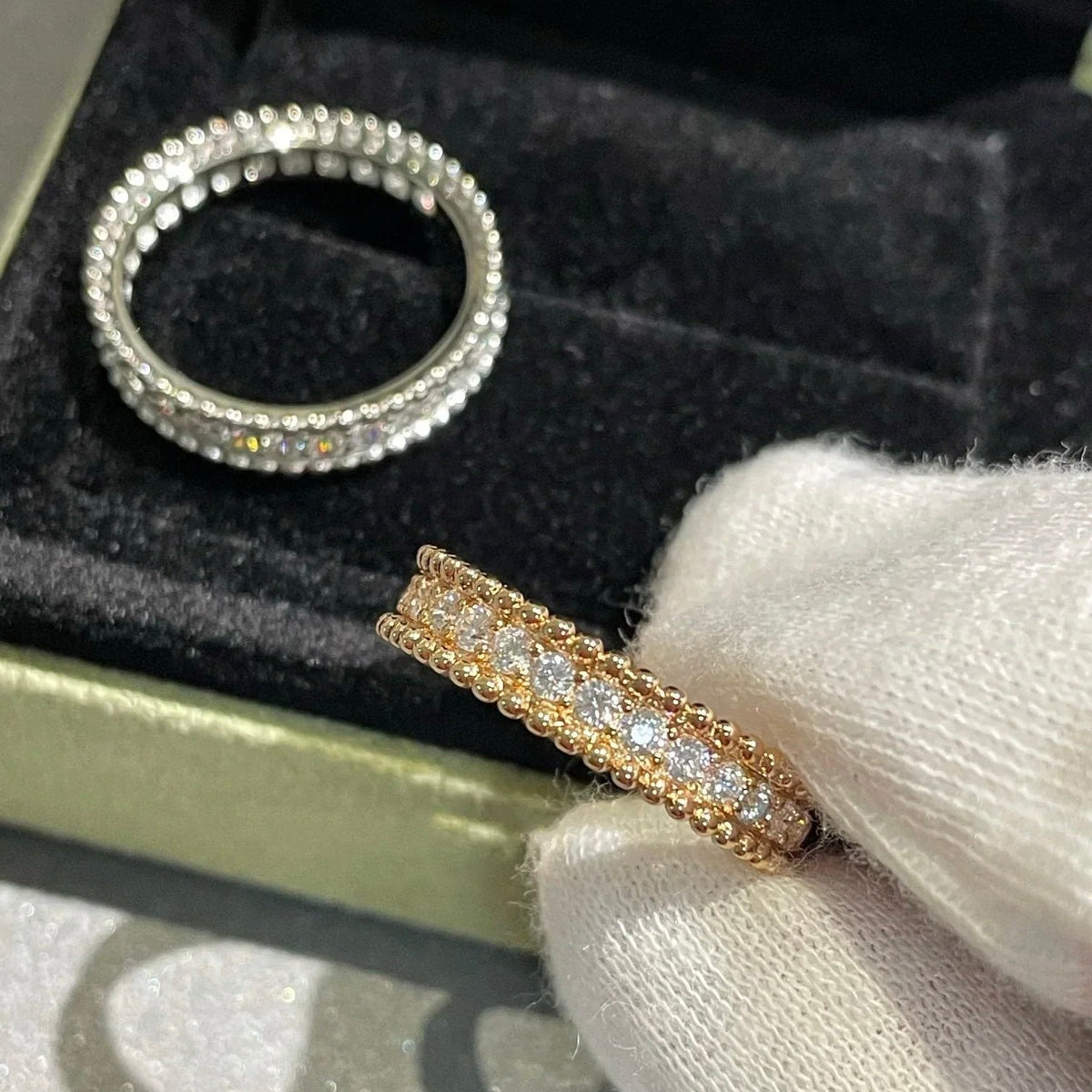 ¡®Aura Jewels¡¯PERLEE DIAMOND ROSE GOLD RING