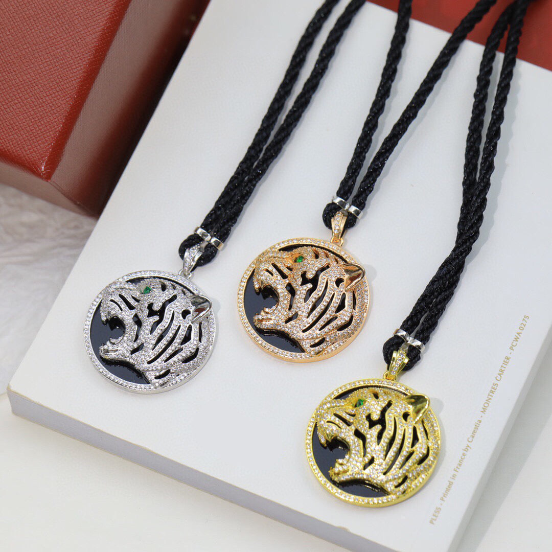 ¡®Aura Jewels¡ Openwork Tiger Cord Pendant Necklace