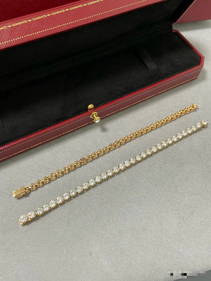 [Aura Jewels] TENNIS BRACELET WITH FULL DIAMOND SETTING