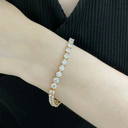 [Aura Jewels] TENNIS BRACELET WITH FULL DIAMOND SETTING