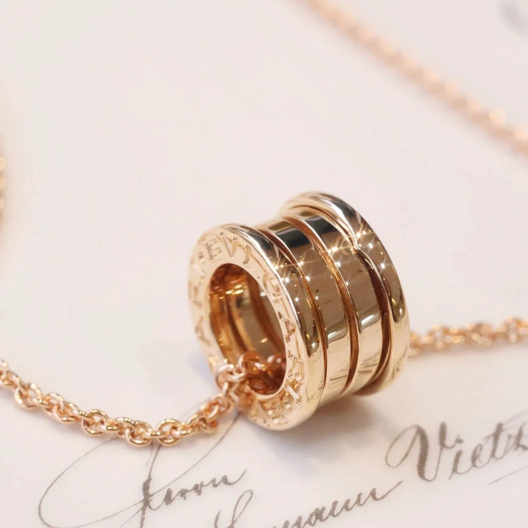[Aura Jewels]ZERO 1 PINK GOLD NECKLACE