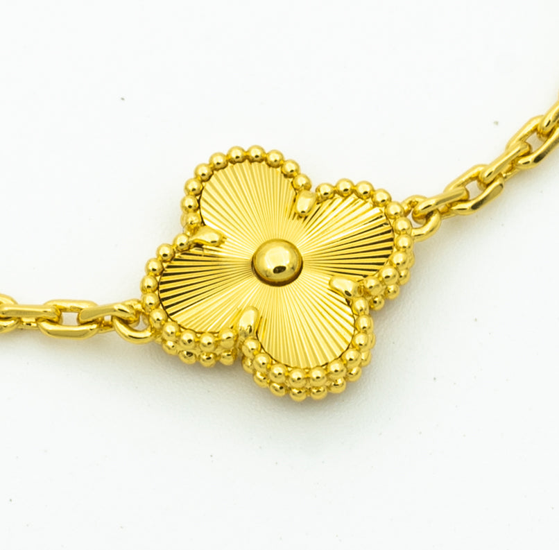 [Aura Jewels]New  CLOVER 5 MOTIF LASER BRACELET COLLECTION