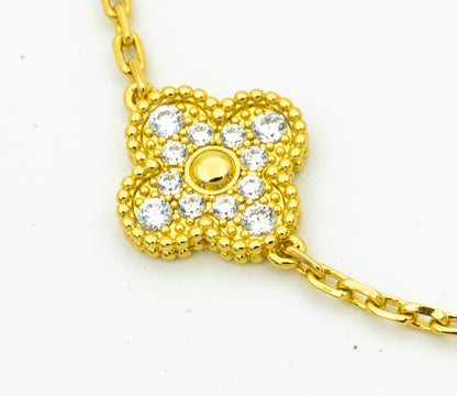 [Aura Jewels]New  CLOVER 5 MOTIF LASER BRACELET COLLECTION