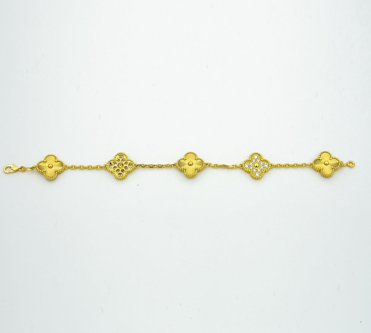 [Aura Jewels]New  CLOVER 5 MOTIF LASER BRACELET COLLECTION