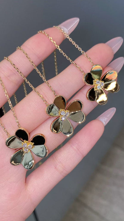 [Aura Jewels]FRIVOLE GOLD FLOWER NECKLACE2