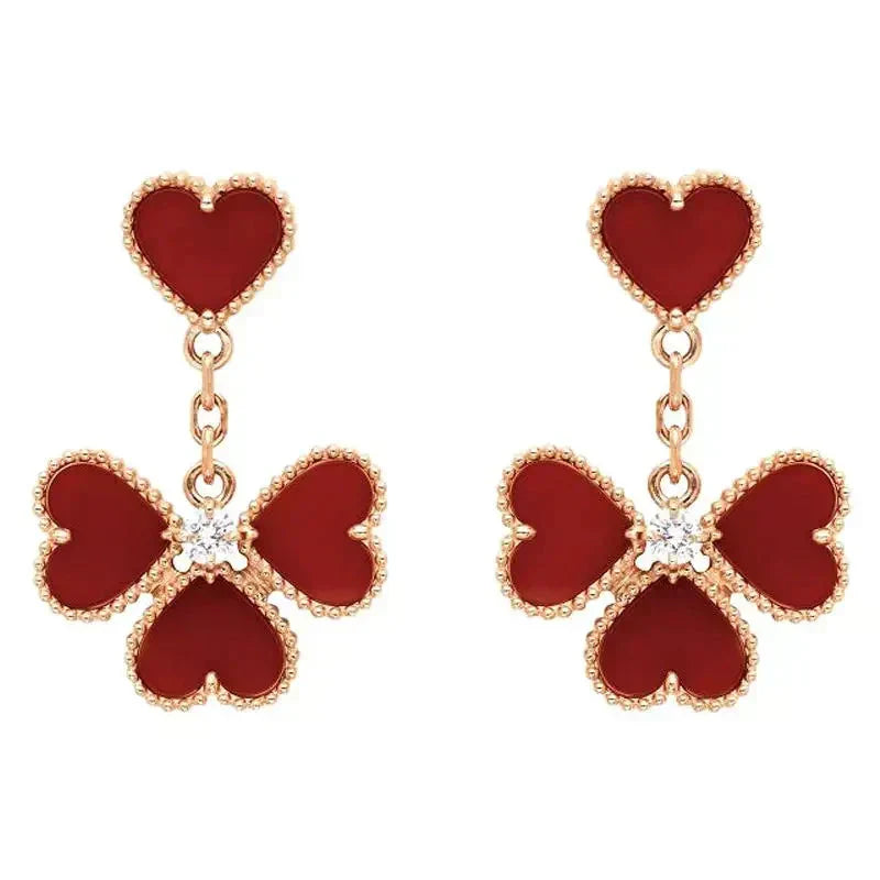 ¡®Aura Jewels¡¯SWEET CLOVER CARNELIAN EARRINGS