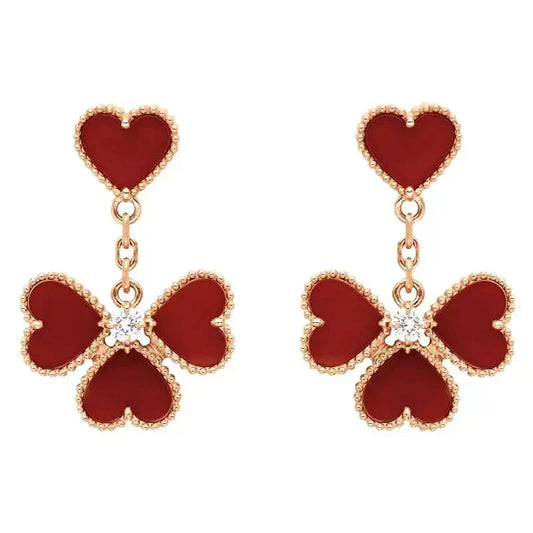 ¡®Aura Jewels¡¯SWEET CLOVER CARNELIAN EARRINGS