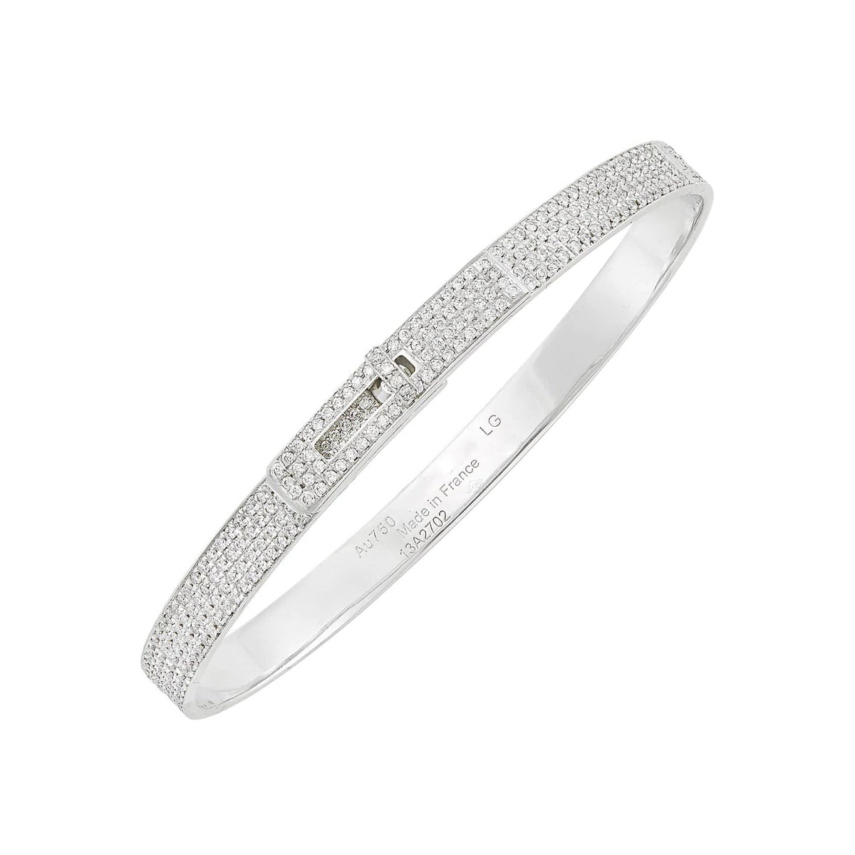 ¡®Aura Jewels¡¯HM KELLY BRACELET IN SILVER AND FULL PAVE DIAMOND