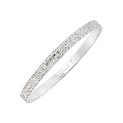 ¡®Aura Jewels¡¯HM KELLY BRACELET IN SILVER AND FULL PAVE DIAMOND