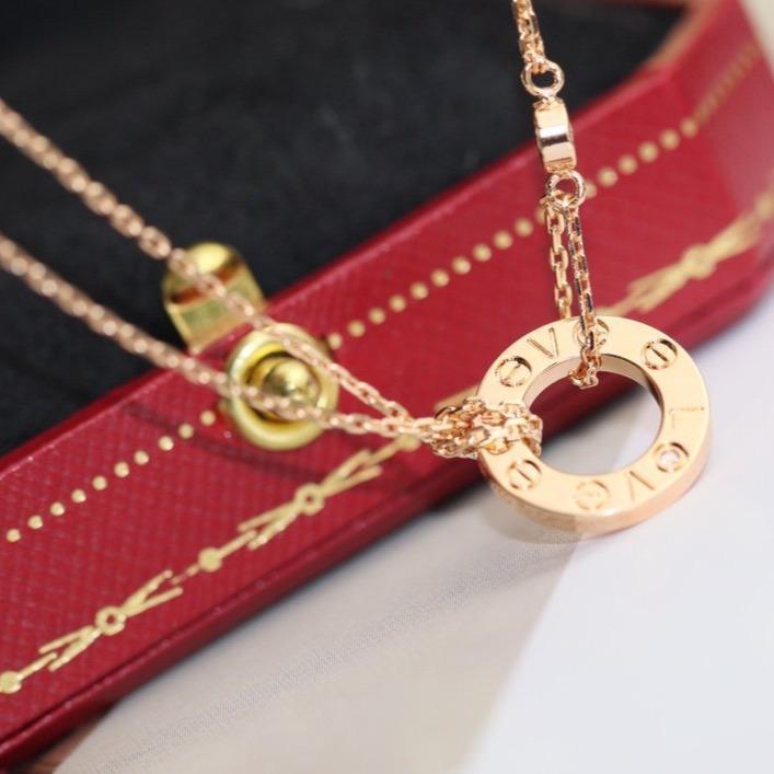 ¡®Aura Jewels¡¯LOVE NECKLACE ADJUSTABLE ROSE GOLD 2 DIAMOND