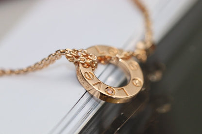 ¡®Aura Jewels¡¯LOVE NECKLACE ADJUSTABLE ROSE GOLD 2 DIAMOND
