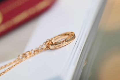 ¡®Aura Jewels¡¯LOVE NECKLACE ADJUSTABLE ROSE GOLD 2 DIAMOND