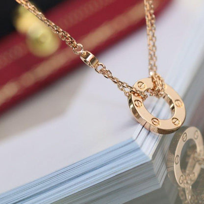 ¡®Aura Jewels¡¯LOVE NECKLACE ADJUSTABLE ROSE GOLD 2 DIAMOND