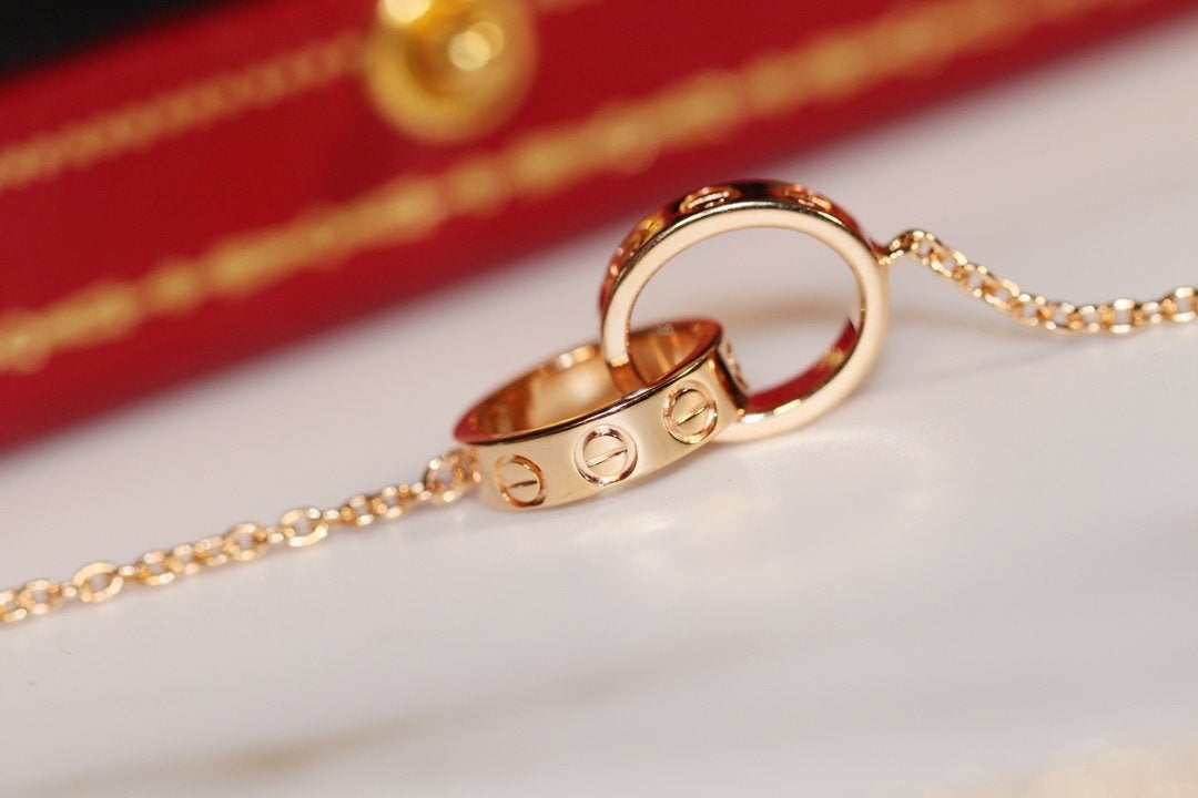 ¡®Aura Jewels¡¯LOVE NECKLACE PINK GOLD AND SILVER