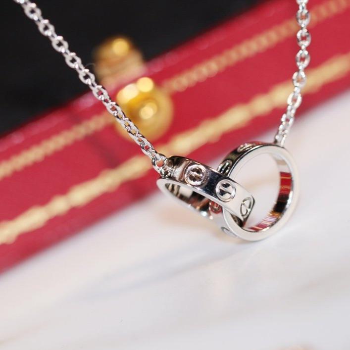 ¡®Aura Jewels¡¯LOVE NECKLACE PINK GOLD AND SILVER