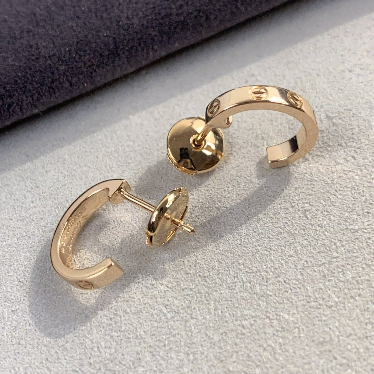 ¡®Aura Jewels¡¯LOVE EARRINGS 2.65MM PINK GOLD