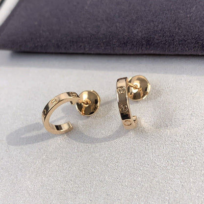 ¡®Aura Jewels¡¯LOVE EARRINGS 2.65MM PINK GOLD