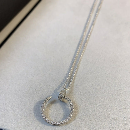 ¡®Aura Jewels¡¯JUSTE NECKLACE SILVER DIAMONDS
