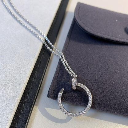 ¡®Aura Jewels¡¯JUSTE NECKLACE SILVER DIAMONDS