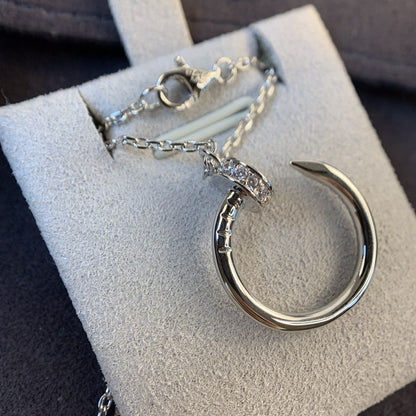 ¡®Aura Jewels¡¯JUSTE NECKLACE SILVER DIAMONDS