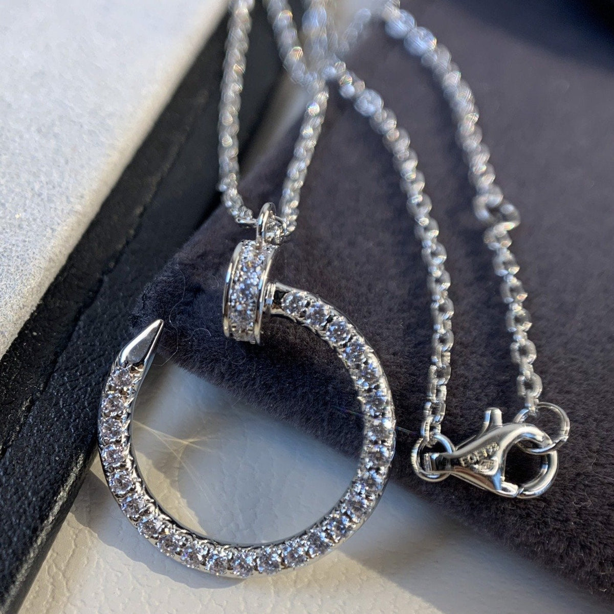 ¡®Aura Jewels¡¯JUSTE NECKLACE SILVER DIAMONDS