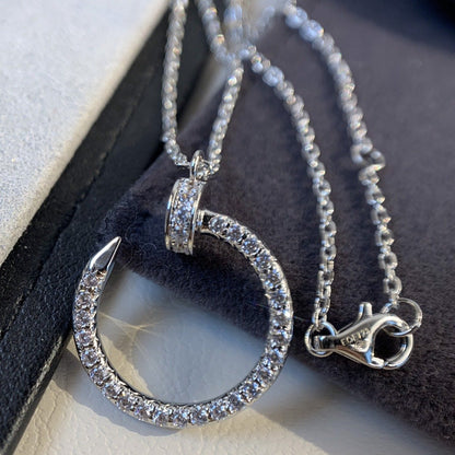 ¡®Aura Jewels¡¯JUSTE NECKLACE SILVER DIAMONDS