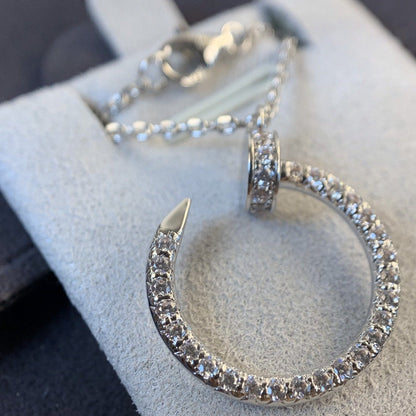 ¡®Aura Jewels¡¯JUSTE NECKLACE SILVER DIAMONDS