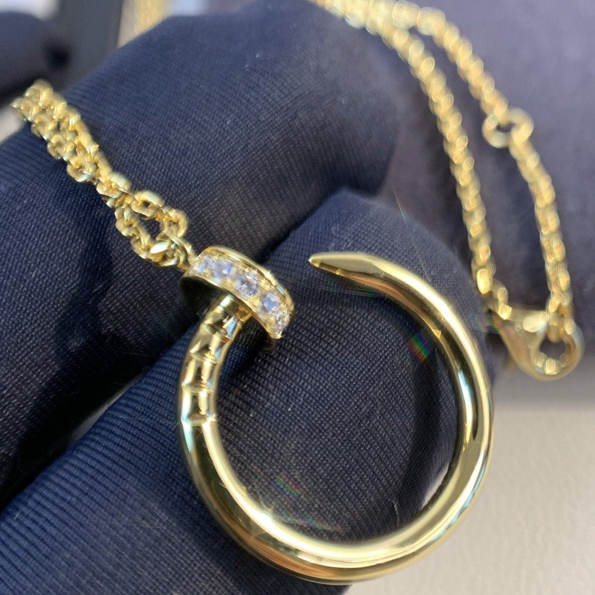 ¡®Aura Jewels¡¯JUSTE NECKLACE GOLD DIAMONDS
