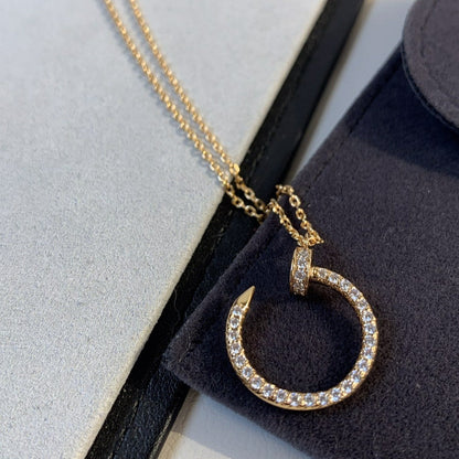 ¡®Aura Jewels¡¯JUSTE NECKLACE PINK GOLD DIAMONDS