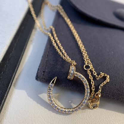 ¡®Aura Jewels¡¯JUSTE NECKLACE PINK GOLD DIAMONDS