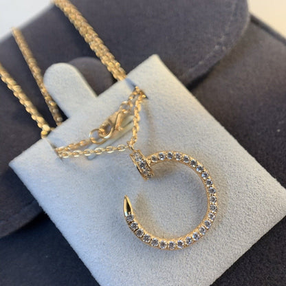 ¡®Aura Jewels¡¯JUSTE NECKLACE PINK GOLD DIAMONDS