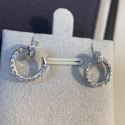 ¡®Aura Jewels¡¯JUSTE EARRINGS SILVER DIAMONDS