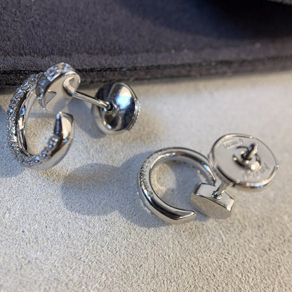¡®Aura Jewels¡¯JUSTE EARRINGS SILVER DIAMONDS