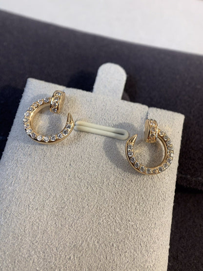 ¡®Aura Jewels¡¯JUSTE EARRINGS GOLD DIAMONDS