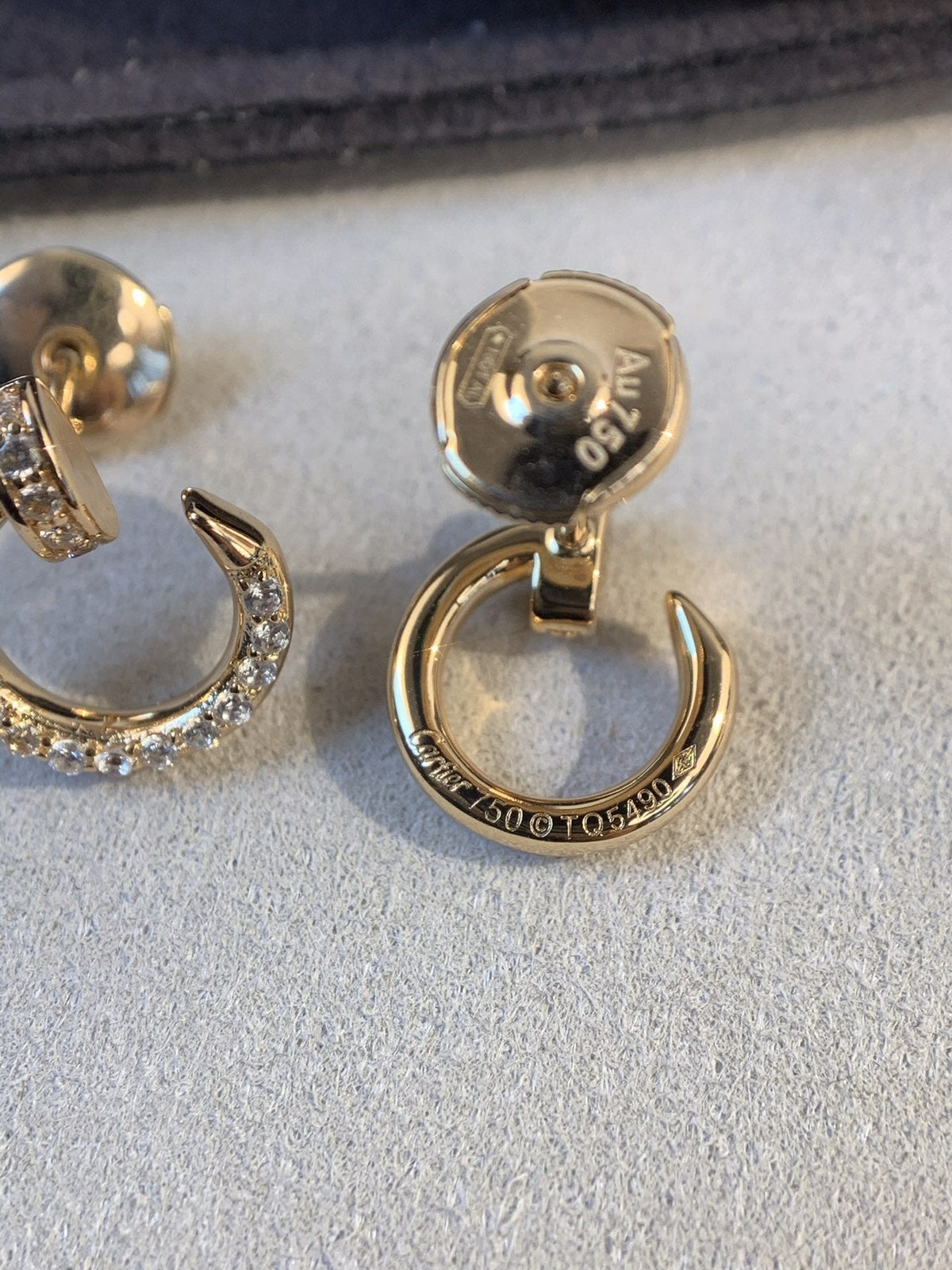 ¡®Aura Jewels¡¯JUSTE EARRINGS GOLD DIAMONDS
