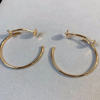 ¡®Aura Jewels¡¯JUSTE EARRINGS GOLD DIAMONDS 1.8MM
