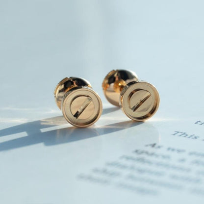 ¡®Aura Jewels¡¯LOVE EARRINGS PINK GOLD 10MM