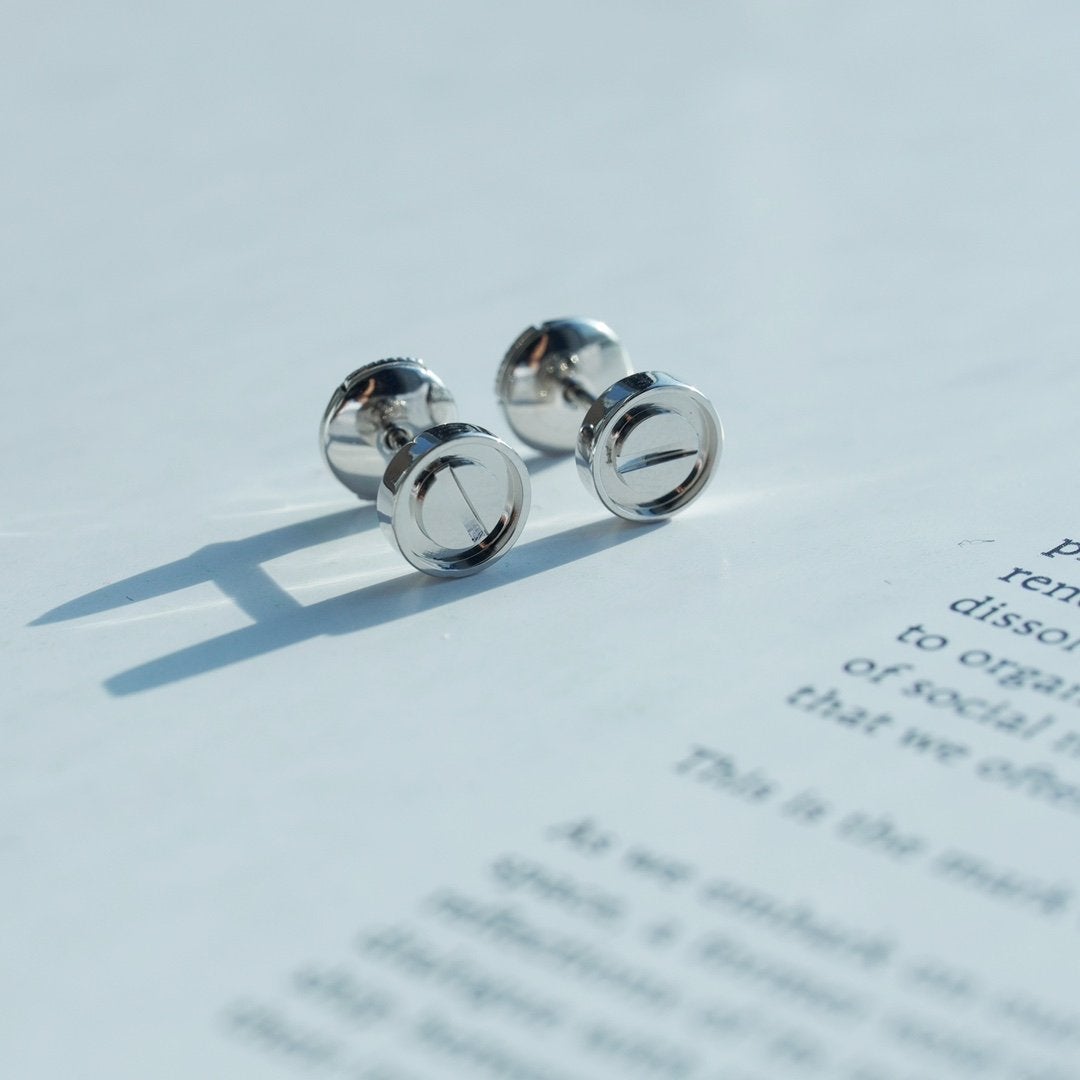 ¡®Aura Jewels¡¯LOVE EARRINGS SILVER 10MM
