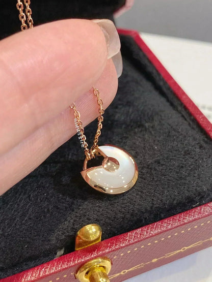 ¡®Aura Jewels¡¯AMULETTE ROSE GOLD MOP NECKLACE