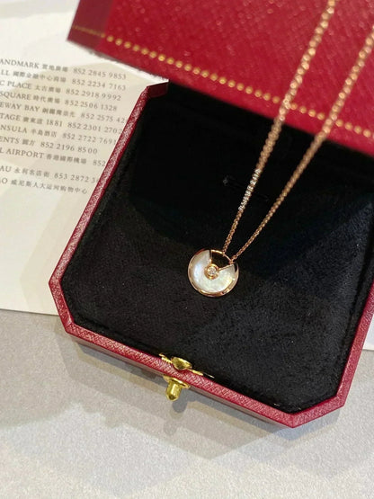 ¡®Aura Jewels¡¯AMULETTE ROSE GOLD MOP NECKLACE