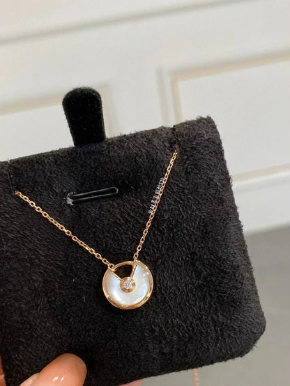 ¡®Aura Jewels¡¯AMULETTE ROSE GOLD MOP NECKLACE