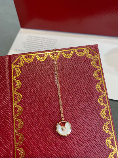¡®Aura Jewels¡¯AMULETTE ROSE GOLD MOP NECKLACE