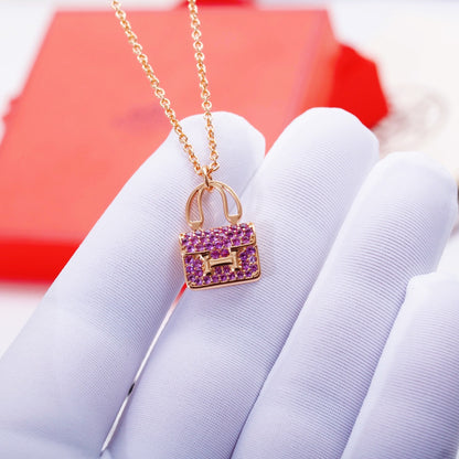 ¡®Aura Jewels¡¯CONSTANCE PEDANT PURPLE DIAMOND NECKLACE