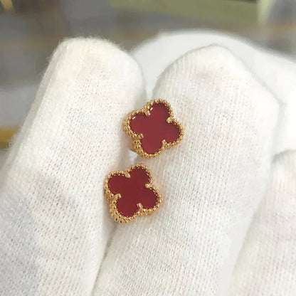 ¡®Aura Jewels¡¯CLOVER MINI 9.5MM CARNELIAN EARRINGS