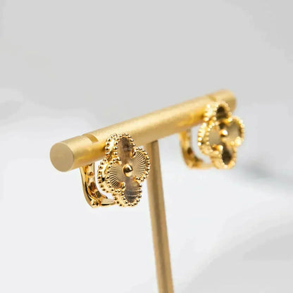 ¡®Aura Jewels¡¯CLOVER MEDIUM 1 MOTIFS LASER EARRINGS