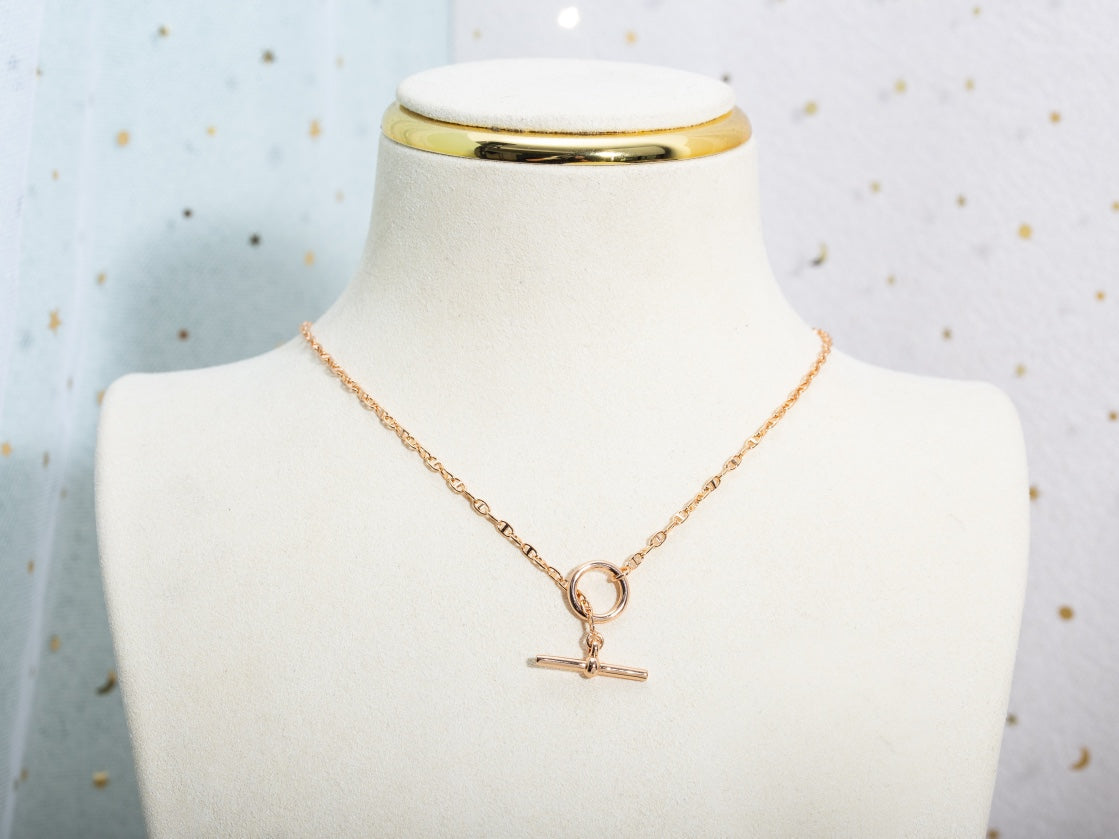 ¡®Aura Jewels¡¯ECHAPPEE NECKLACE PINK GOLD